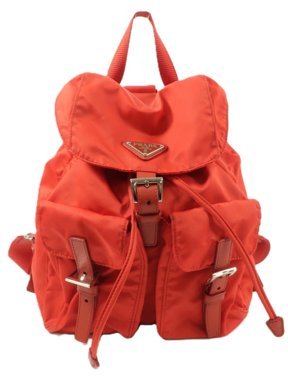 Prada Tessuto Nylon Double Pocket Backpack